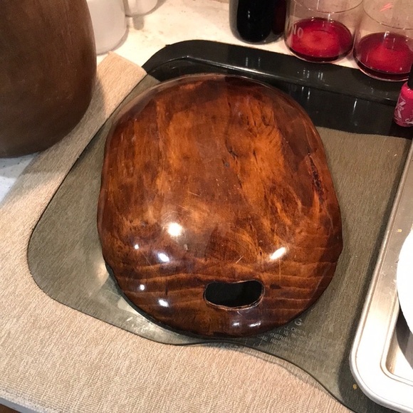 Mexican Batea Decorative Tray Console Wood Tray Hand Painted In Mexico 2 Handles - Picture 8 of 11